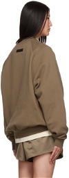 Essentials Brown Crewneck Sweatshirt