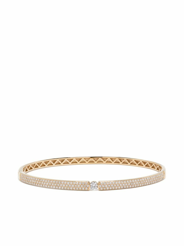 Photo: Persée 18kt Yellow Gold Zeus Diamond Bangle Bracelet