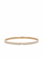 Persée 18kt Yellow Gold Zeus Diamond Bangle Bracelet