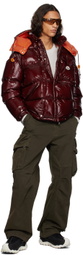 Moncler Burgundy Karakorum Short Down Jacket