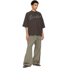 Fear of God Khaki Wide Leg Sweatpants