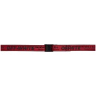 Off-White Red Mini Industrial Belt