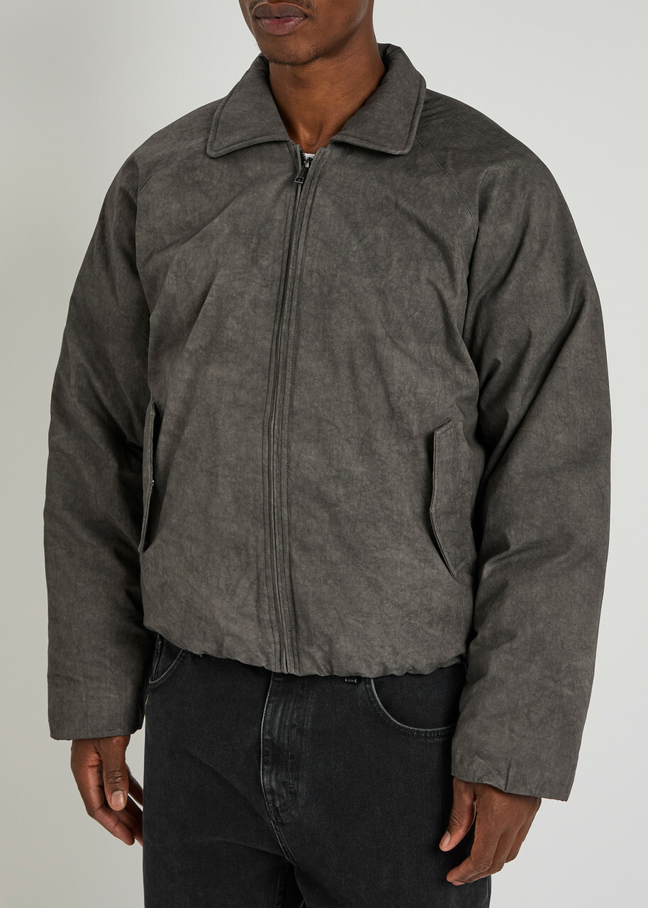 Daily Paper Bantoe Padded Cotton Bomber Jacket Grey
