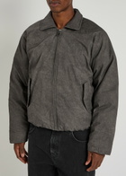 Daily Paper Bantoe Padded Cotton Bomber Jacket Grey