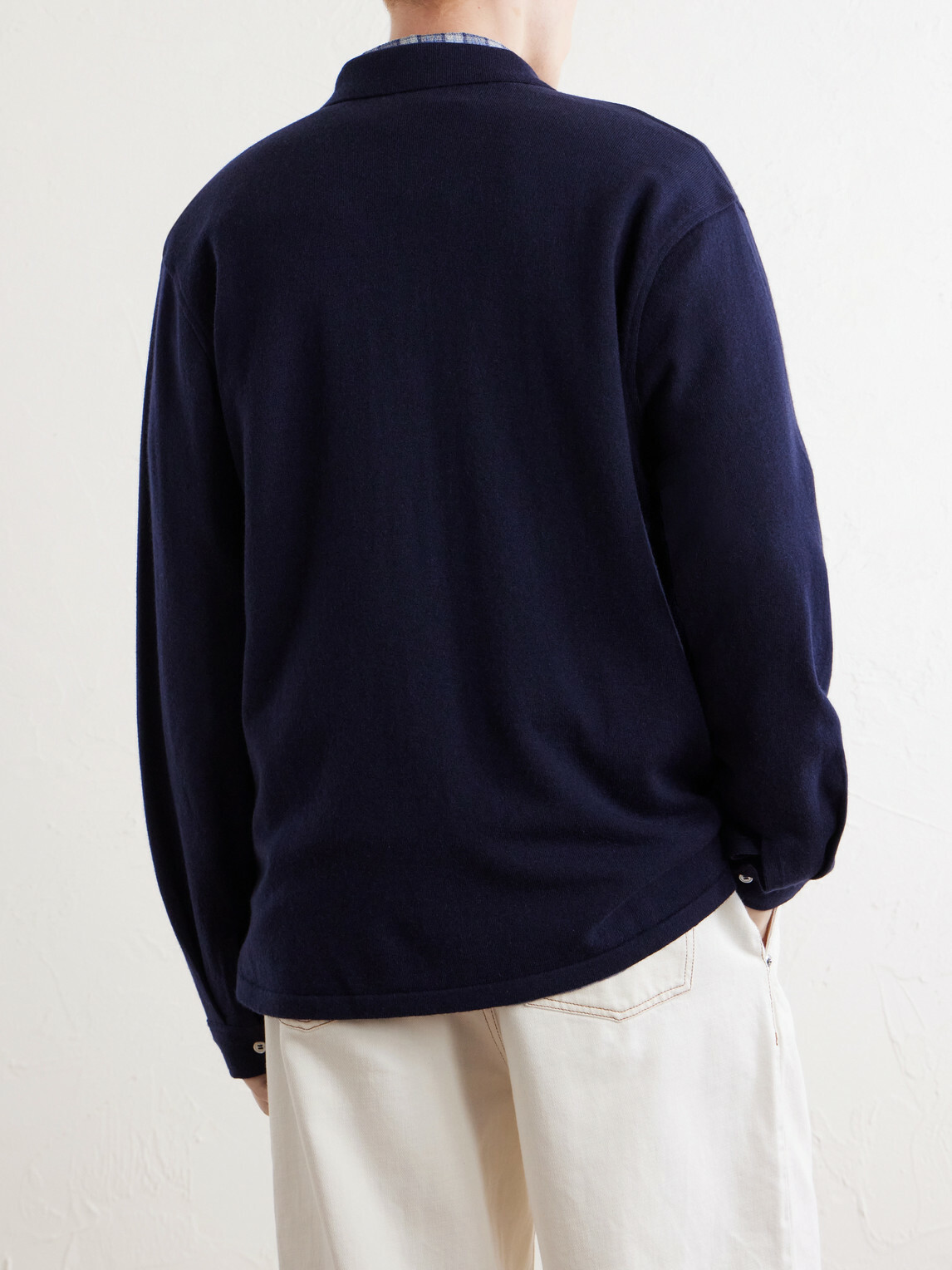 Officine Générale - Gareth Wool and Cashmere-Blend Cardigan - Blue