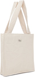 Dime Beige Quilted Tote
