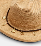 Oséree Embellished raffia cowboy hat