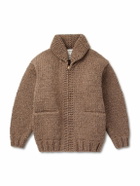 Visvim - Shawl-Collar Wool and Cashmere-Blend Cardigan - Brown