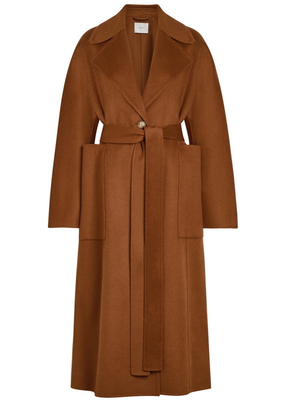 Photo: Joseph Spencer Belted Wool and Cashmere-blend Trench Coat Rust