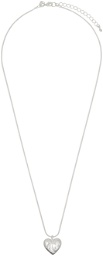 LOW CLASSIC Silver LC Heart Pendant Necklace