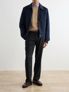 Barena - Straight-Leg Pleated Pinstriped Wool-Blend Trousers - Gray