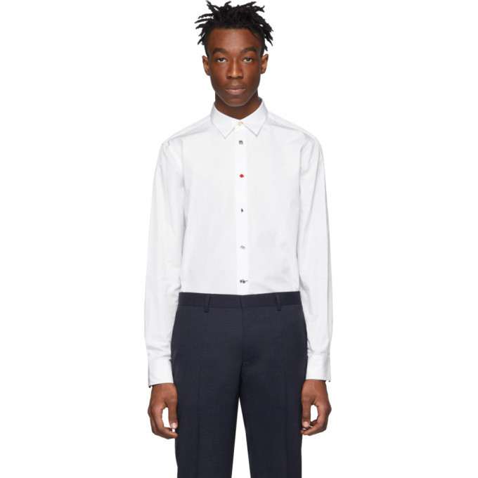 Paul Smith White Slim Charm Button Shirt Paul Smith