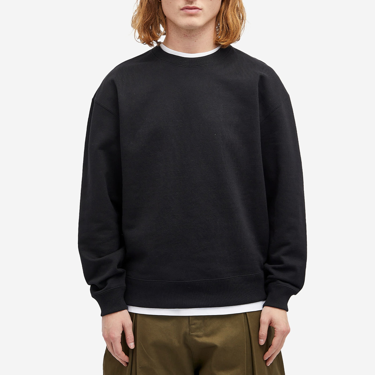 Uniform Experiment Men's Chenille Back Logo Sweatshirt in Black