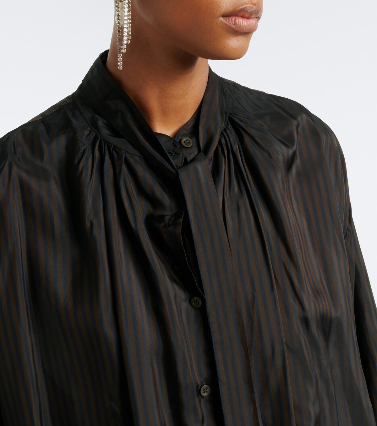 Dries Van Noten Striped midi dress