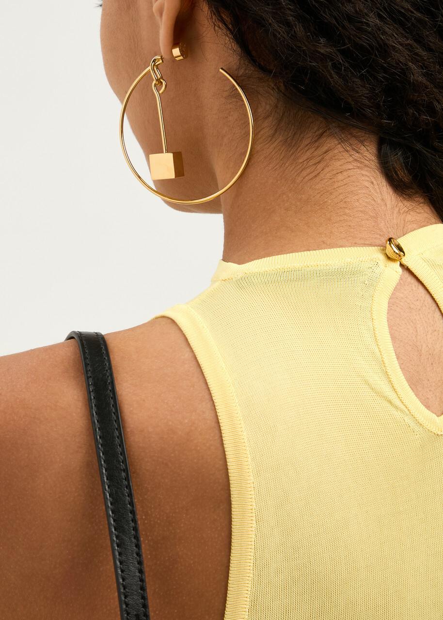 Jacquemus Les Créoles Nodo Mismatched Hoop Earrings - Gold