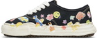 Maison MIHARA YASUHIRO Black 'Baker' OG Sole Sticker Canvas Sneakers