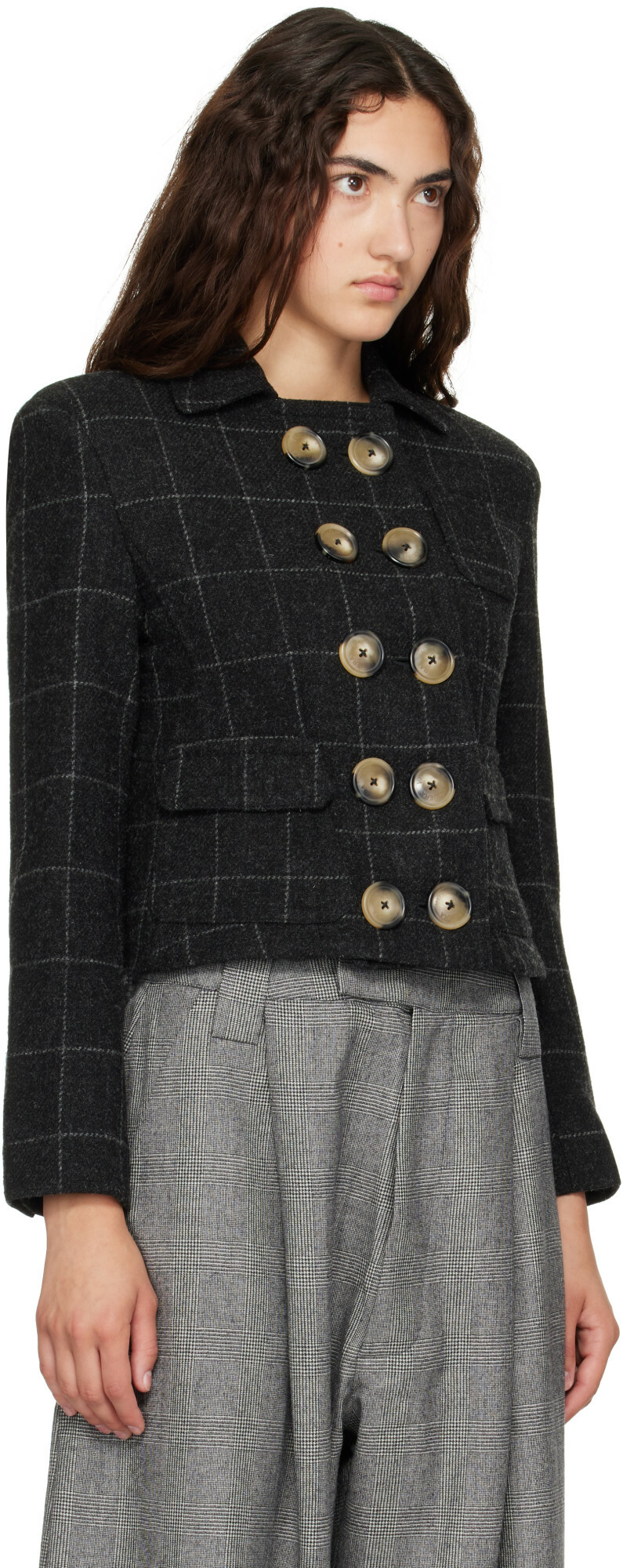 VAQUERA Black Melton Shrunken Blazer