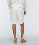 Brunello Cucinelli - Mid-rise linen shorts