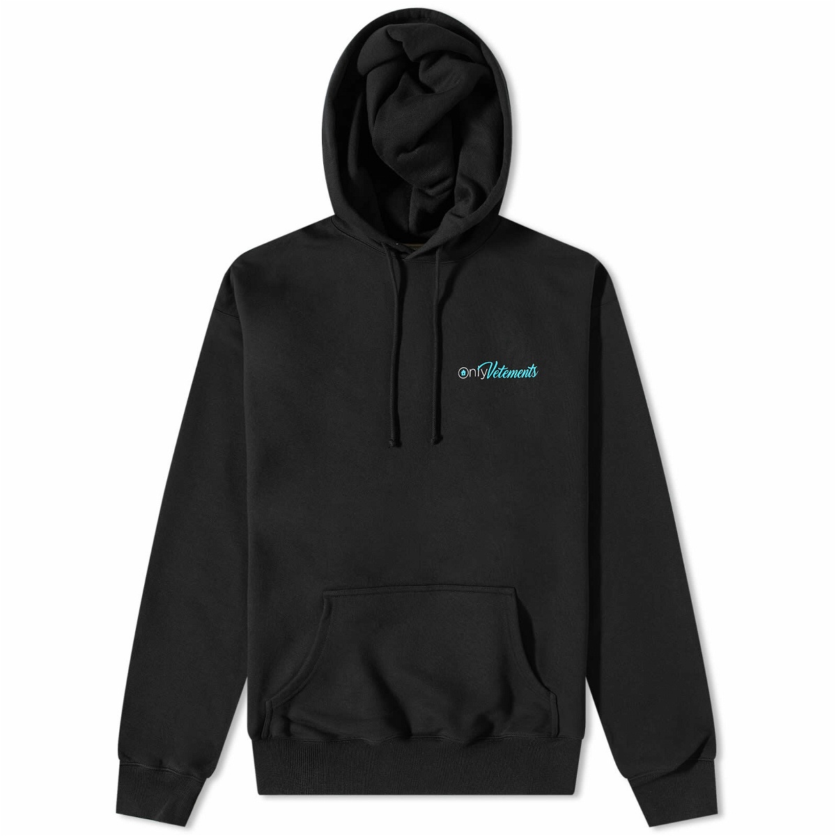 Photo: Vetements Men's Only Hoodie in Washed Black