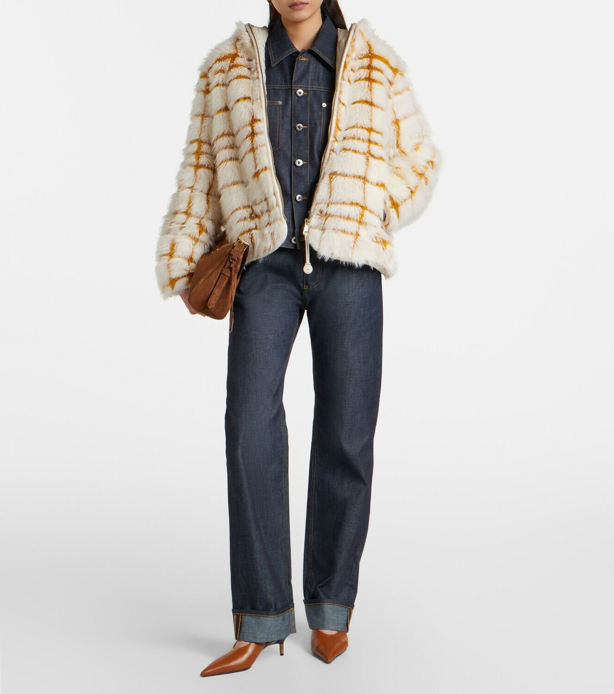 Moncler Pluvier checked jacket
