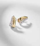 Yeprem Golden Strada 18kt white and yellow gold earrings with diamonds