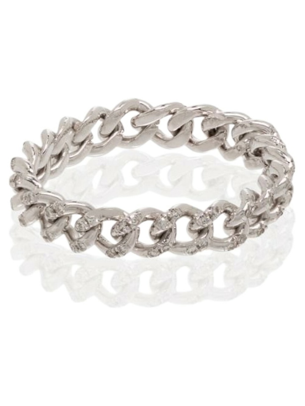 Photo: SHAY 18K White Gold Baby Link Diamond Ring
