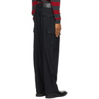 Loewe Black Wool Cargo Pocket Trousers