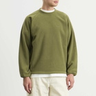 Gramicci Men's Thermal Fleece Crew Sweater in Olive