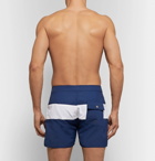 Saturdays NYC - Grant Slim-Fit Short-Length Colour-Block Swim Shorts - Men - Blue