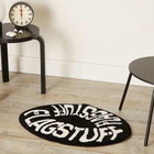 Flagstuff Circle Logo Rug in Black