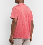 Cav Empt - Acid-Washed Printed Cotton-Jersey T-Shirt - Pink