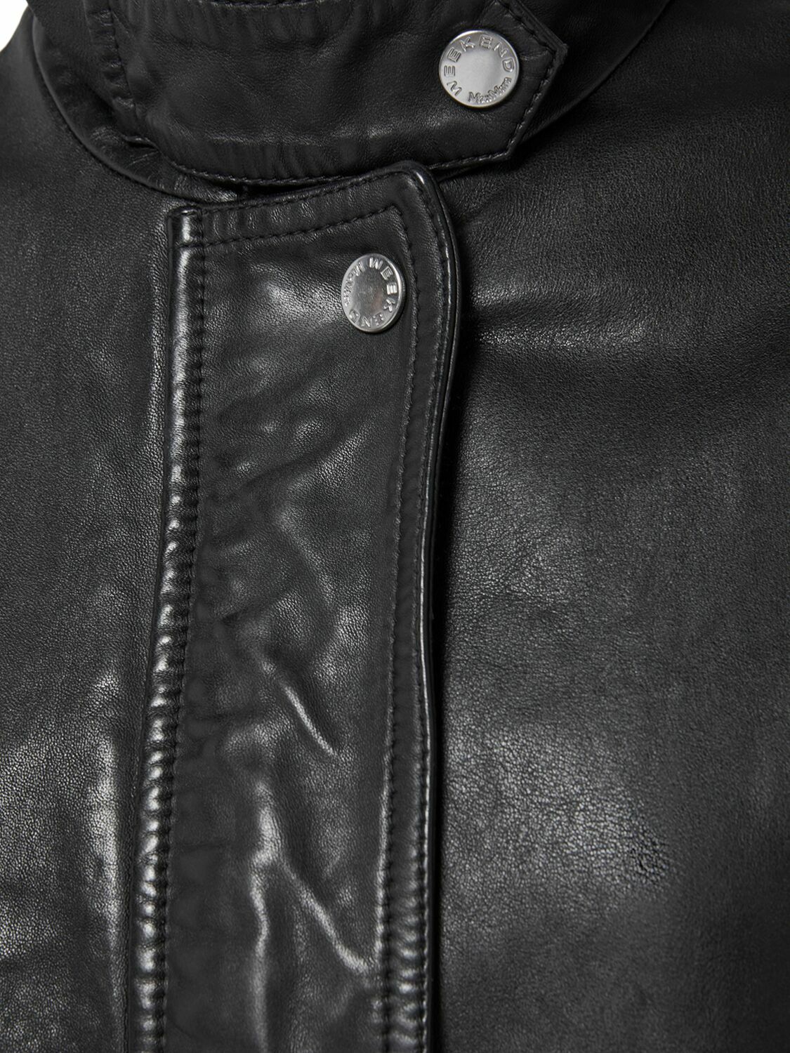 WEEKEND MAX MARA Angel Leather Jacket Weekend Max Mara