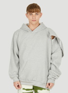Double Head Hooded Sweatshirt in Grey