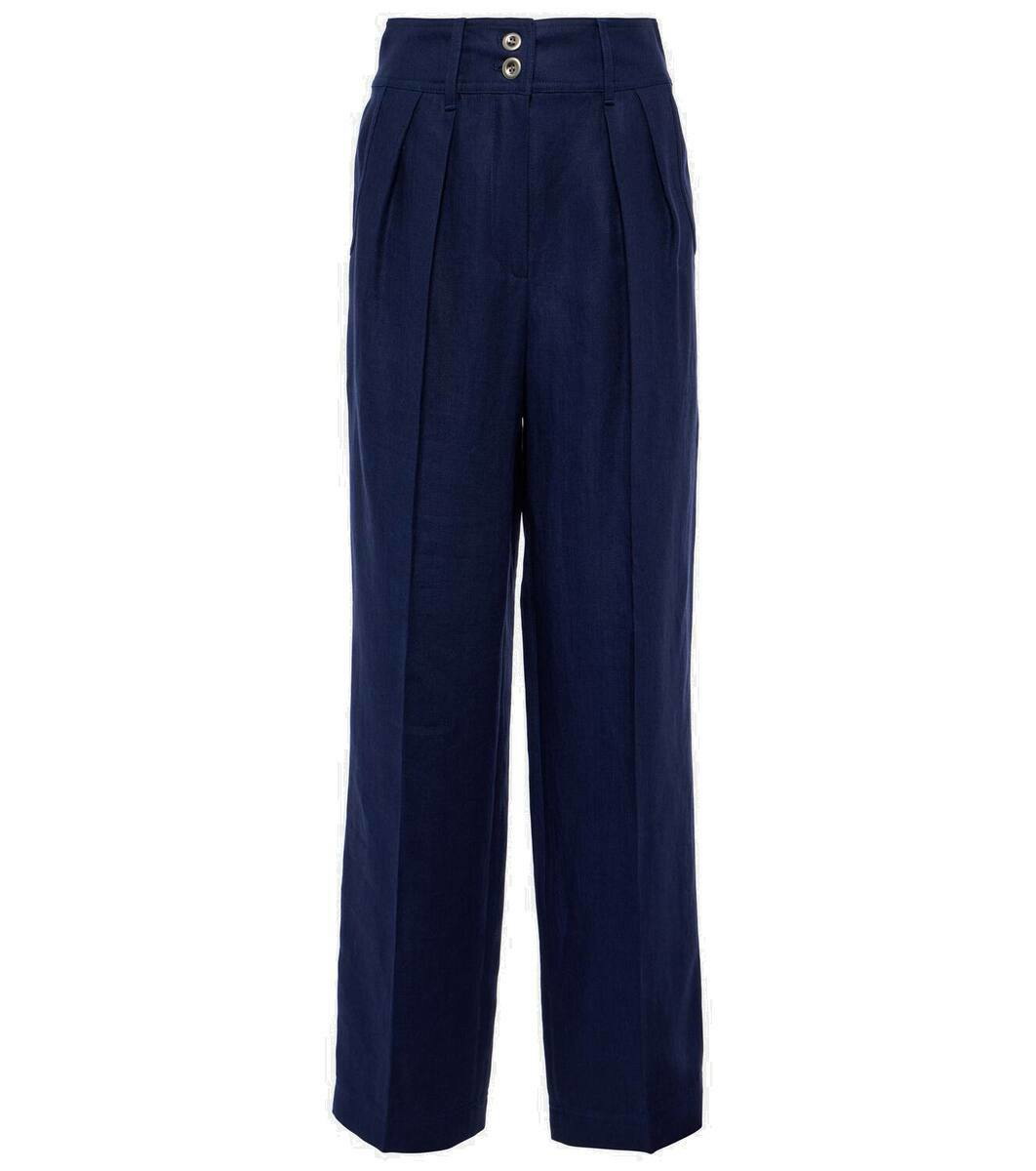 Emmit High Rise Wool Flared Pants