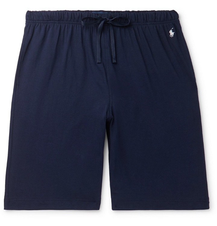 Photo: Polo Ralph Lauren - Slim-Fit Cotton-Jersey Pyjama Shorts - Navy