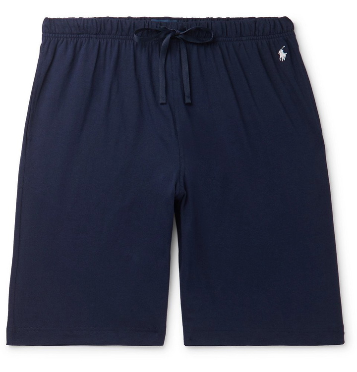 Photo: Polo Ralph Lauren - Slim-Fit Cotton-Jersey Pyjama Shorts - Navy