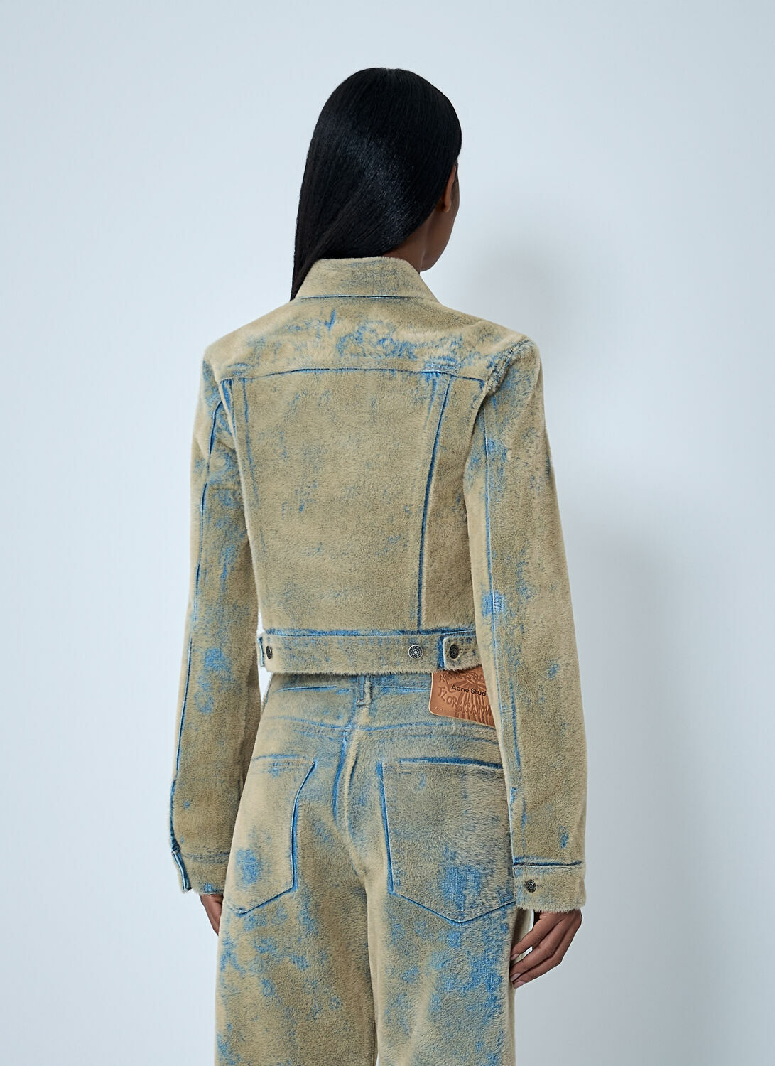 Acne Studios Flocked Denim Jacket