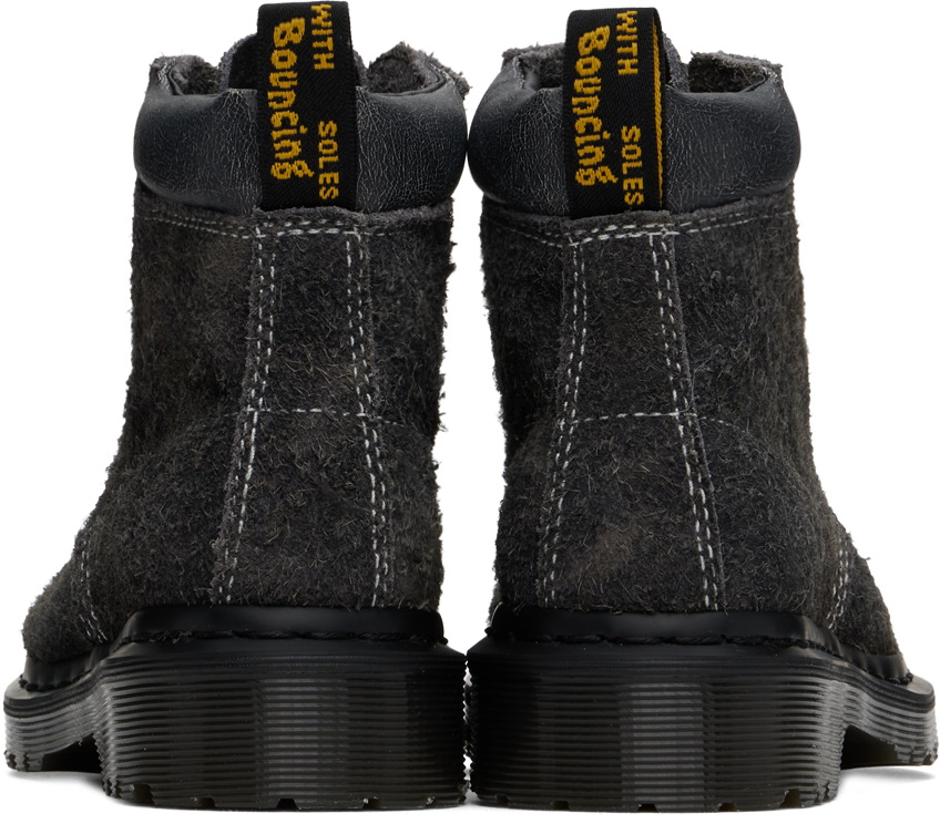 Dr. Martens Gray 939 Stonewashed Suede Boots Dr. Martens display picture 1