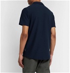 Oliver Spencer - Hawthorn Organic Stretch-Cotton Seersucker Polo Shirt - Blue