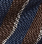 Thom Sweeney - 7.5cm Striped Wool and Silk-Blend Tie - Blue
