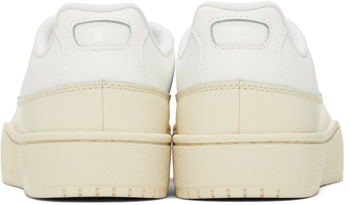 Diesel White & Beige S-Tracker-D Low Sneakers Diesel