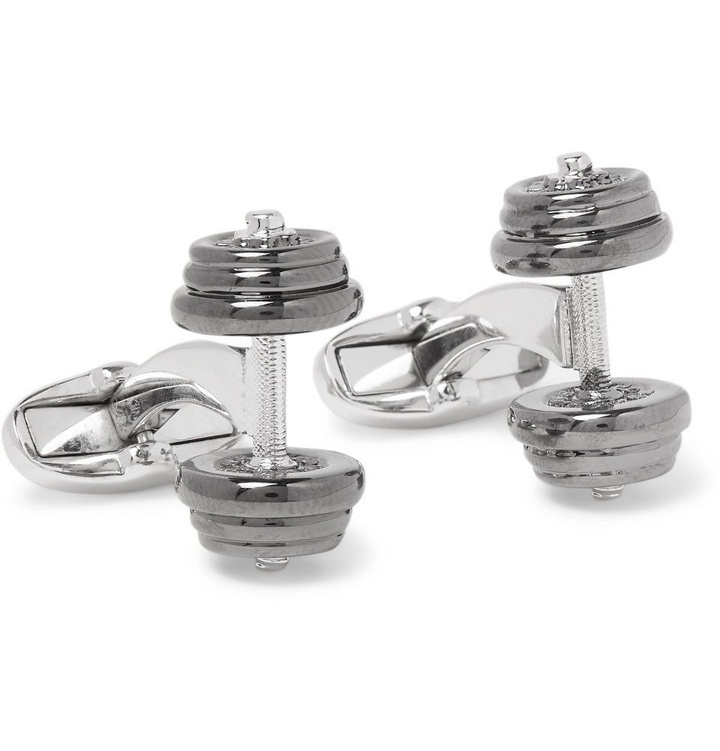 Photo: Paul Smith - Silver and Gunmetal-Tone Cufflinks - Silver