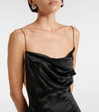 Givenchy Gathered silk satin gown