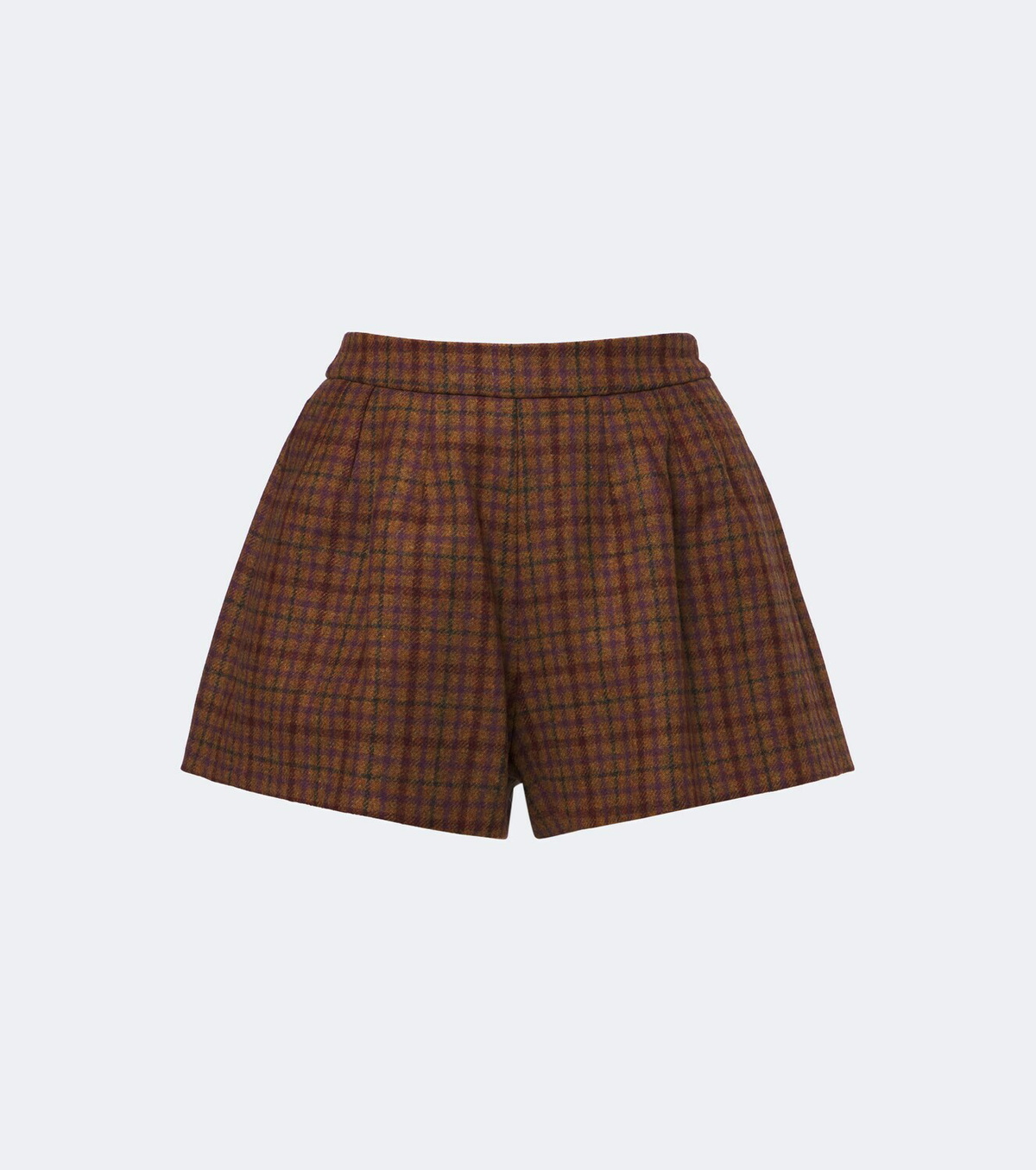 Blazé Milano Tinker checked virgin wool shorts