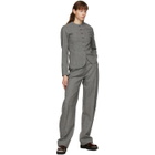 Eftychia Grey Wool Hybrid Blazer