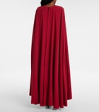 Roksanda Neolitsea caped crêpe cocktail dress