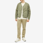 Save Khaki Men's Flight Quilted Liner Jacket in Olive