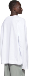 Dries Van Noten White Cotton Long Sleeve T-Shirt