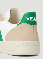 Veja - V-10 Leather Sneakers in Green