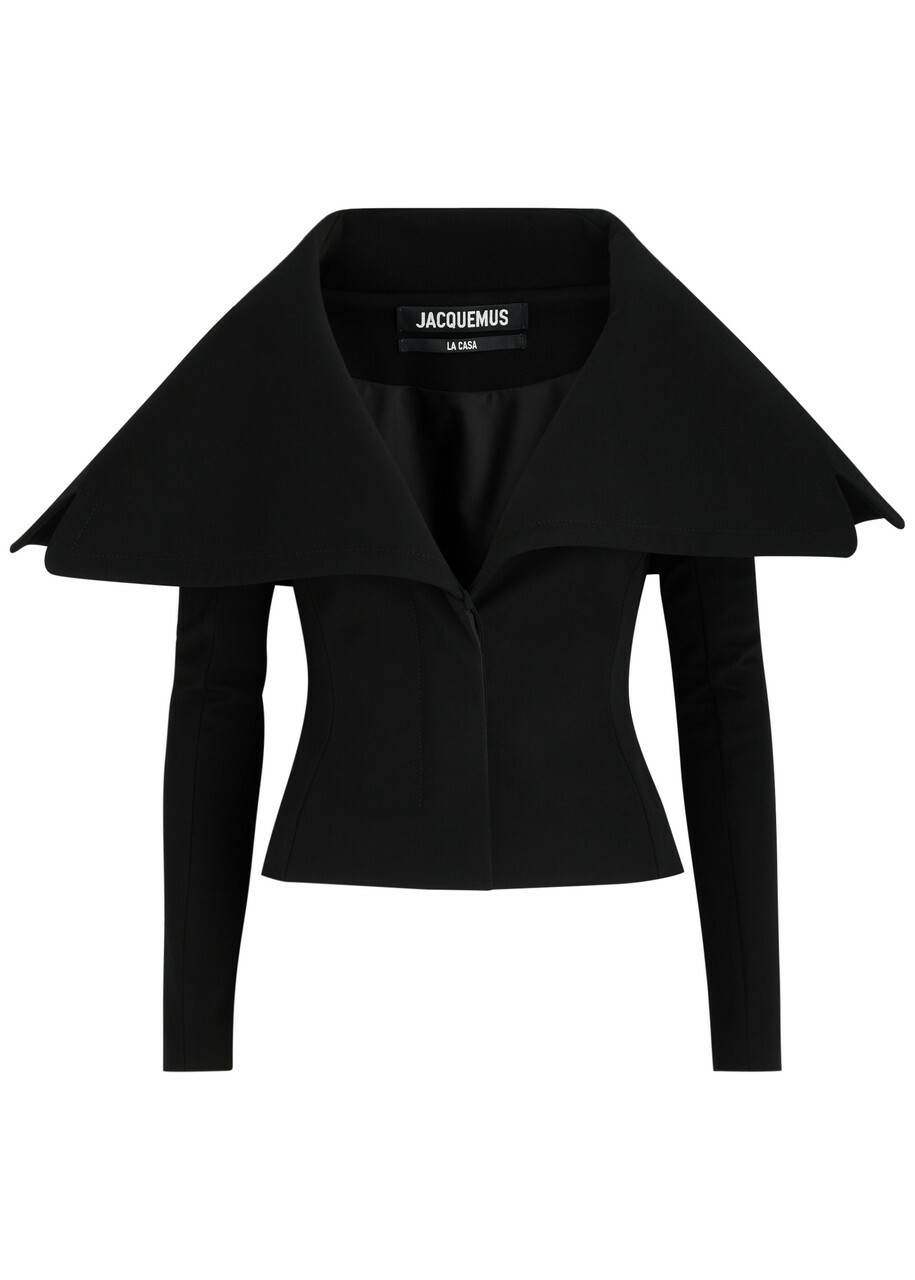 Jacquemus La Veste Giacca Shawl-effect top Black Jacquemus
